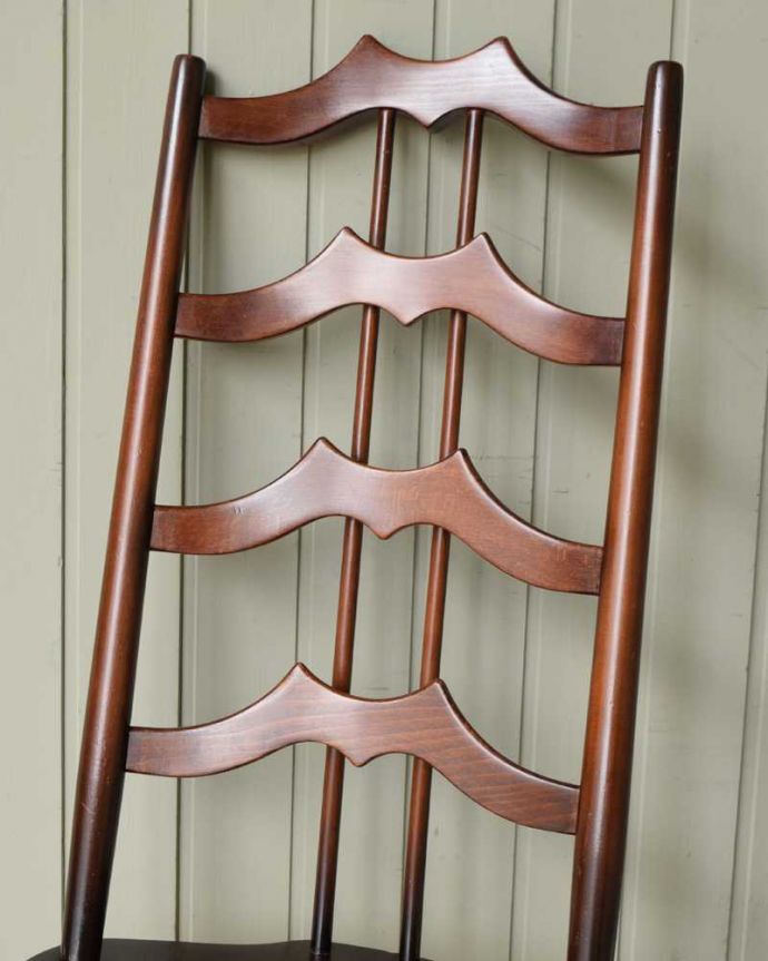 アーコールのラダーバックチェア（アップルチョコ色）(ear-23-p