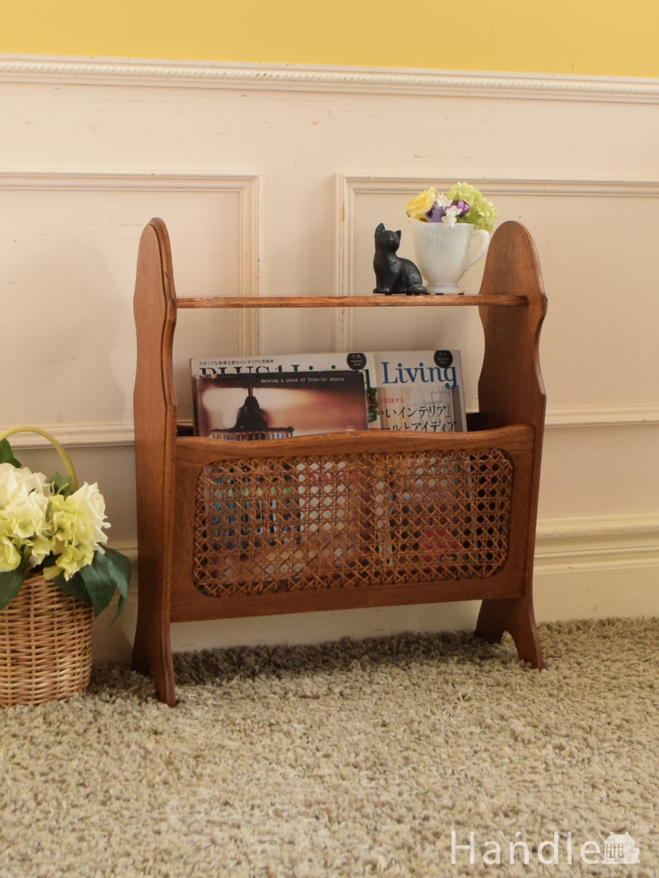 フランスから届いたおしゃれなマガジンラック、アンティークの素敵な