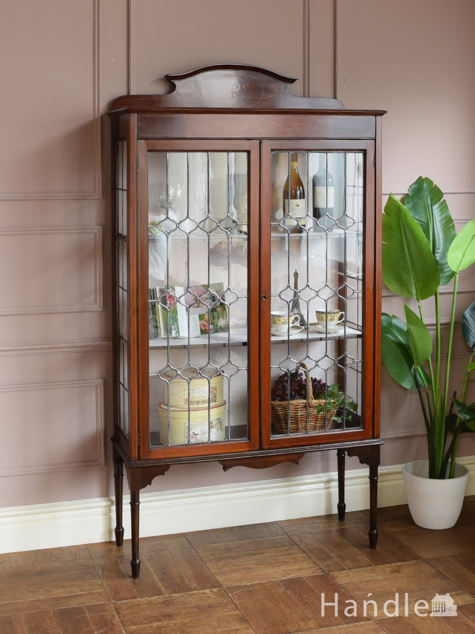 アントステラ 4ドア ガラスブックケース 木製 アントステラ 4ドア