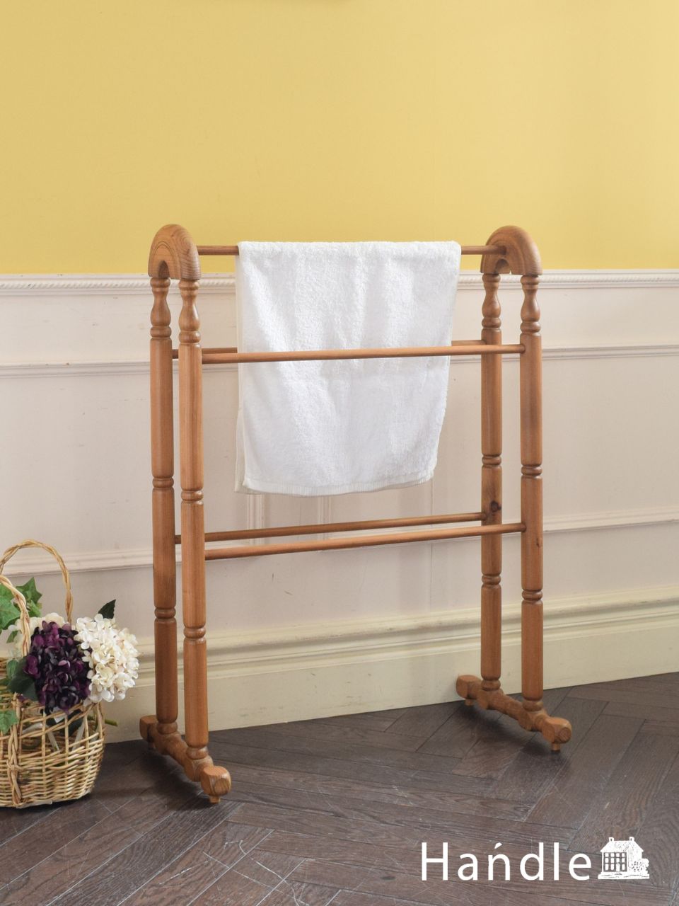 美しいステンドグラスが魅力的なアンティークの3連パーテーション(q