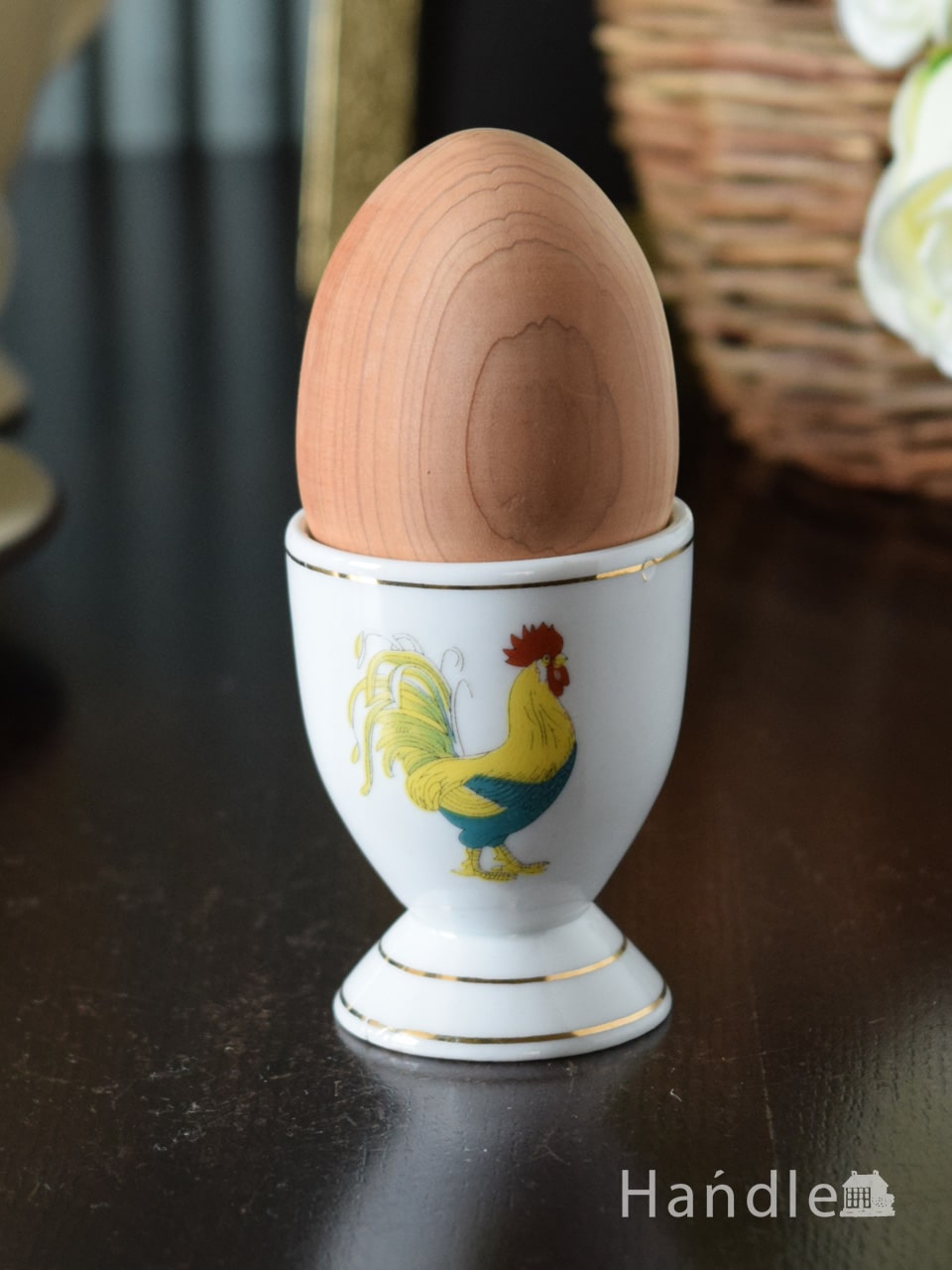 イギリスで見つけたアンティークのおしゃれな食器、ニワトリが描かれた