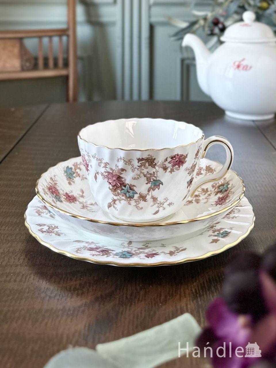 英国アンティークの美しいお皿、ミントンのアンセストラル（Ancestral