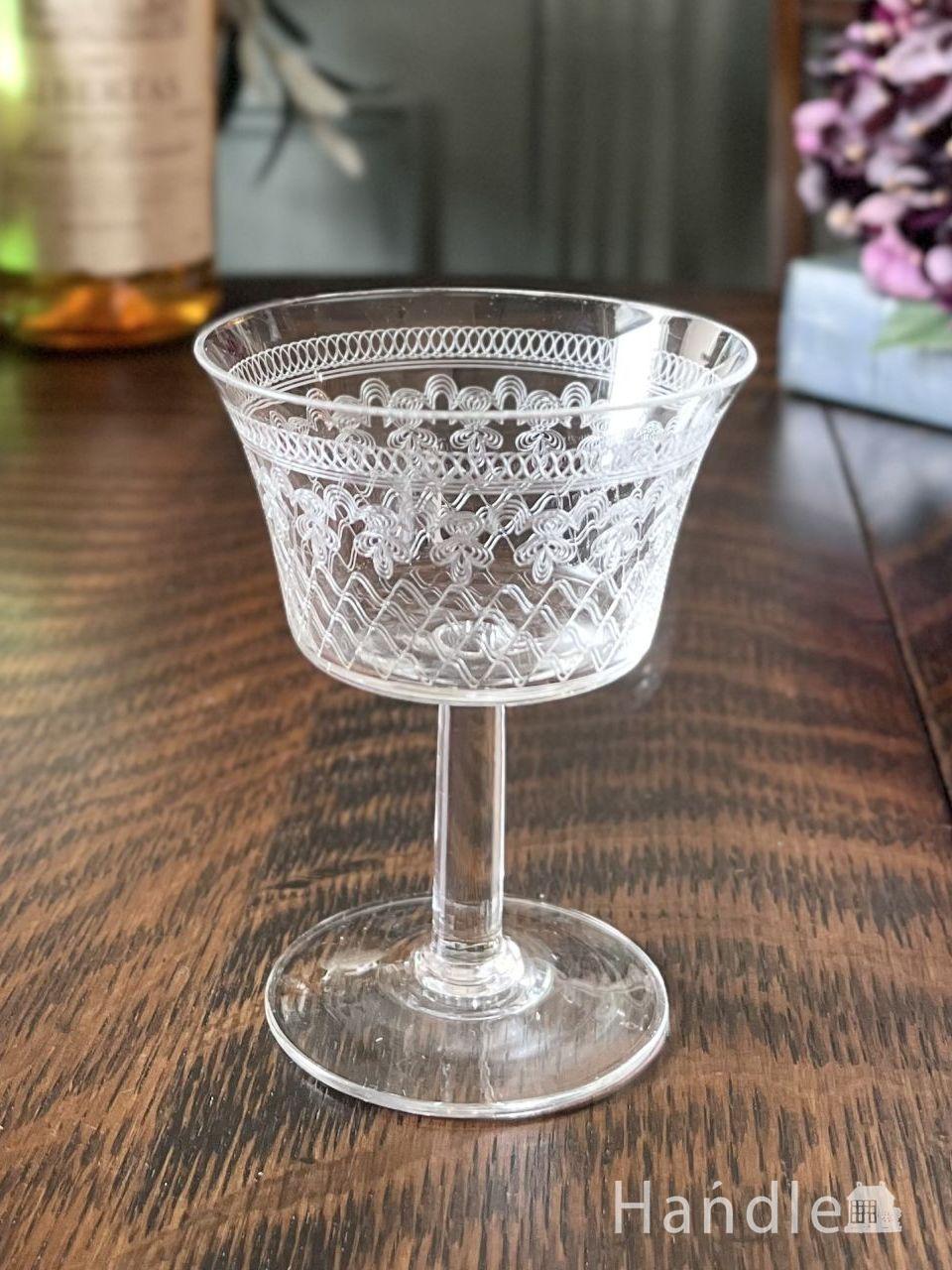 英国アンティークのPall Mallガラス、Lady Hamiltonのクリスタルグラス