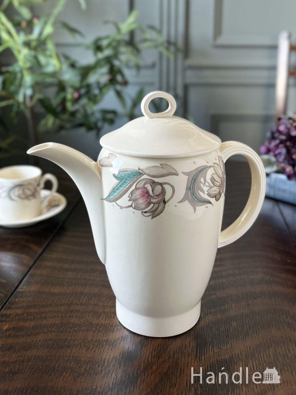 スージークーパー（Susie Cooper）のビンテージポット、ウェッジウッド