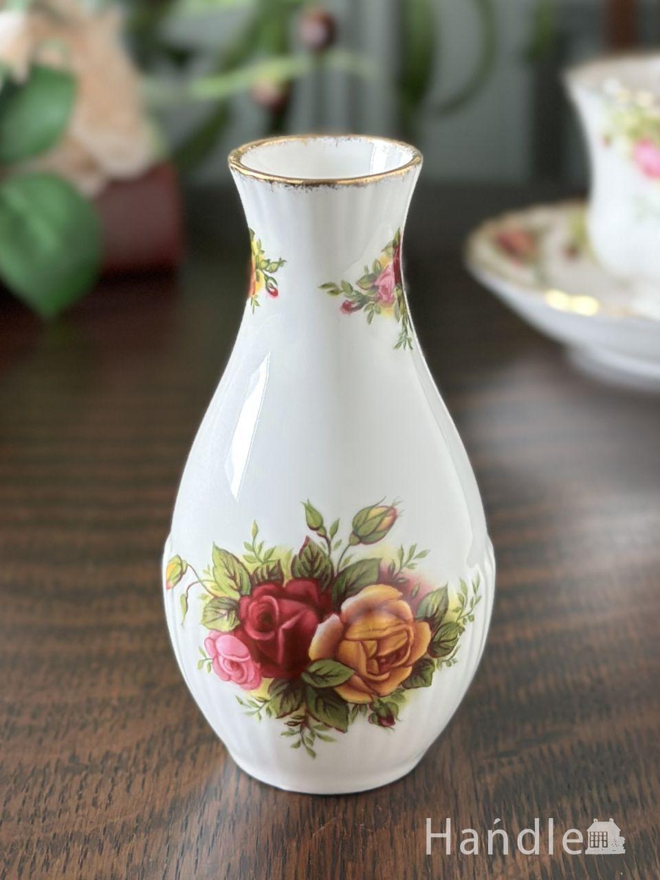 アンティークのおしゃれな食器、ミルク色のフラワーベース(m-4663-z