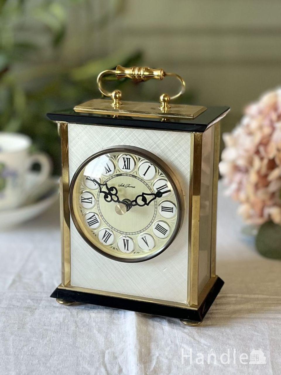 英国輸入の真鍮雑貨、木製の持ち手が付いたアンティークベル(k-2734-z