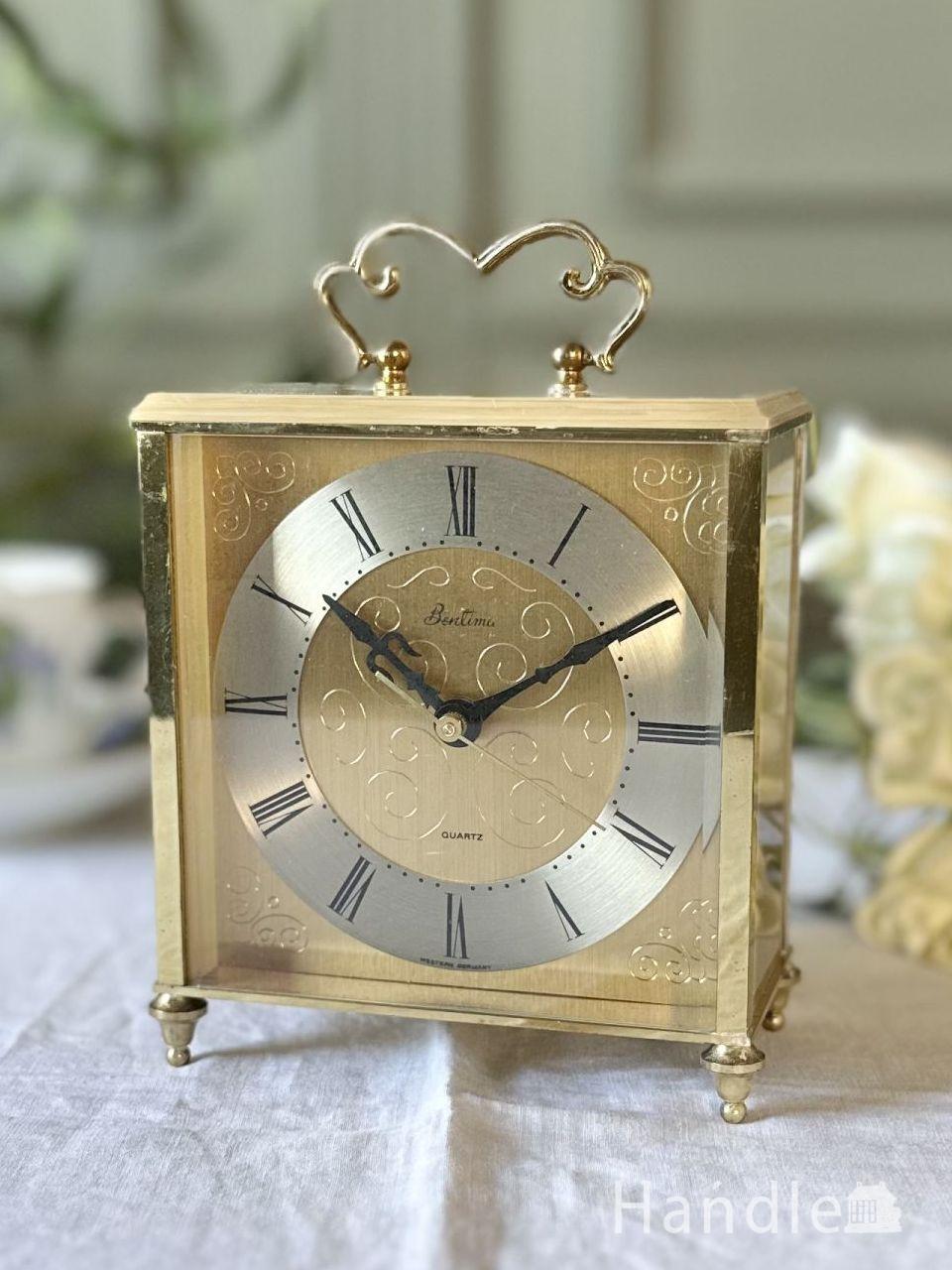 ドット柄の模様のアンティークカッティングミラー（壁掛け鏡）(k-1337