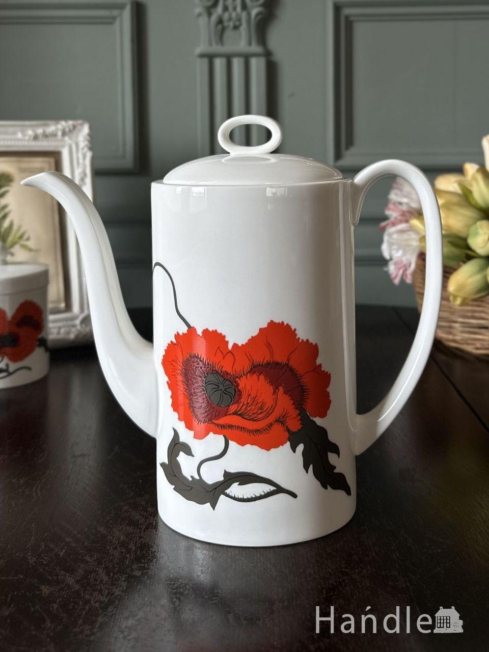 スージークーパー（Susie Cooper）のビンテージポット、ウェッジウッド