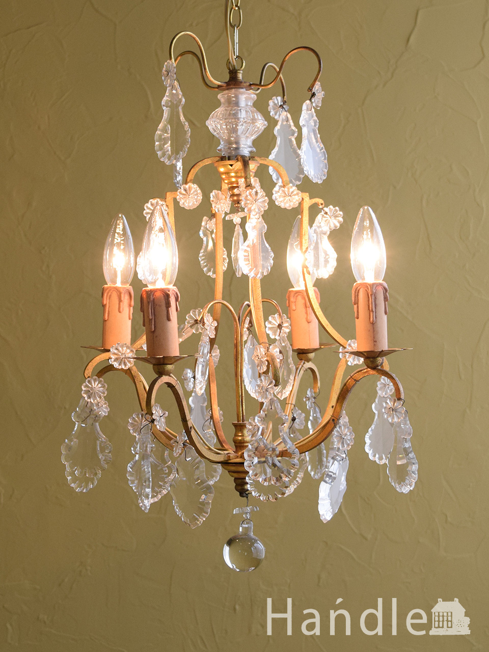 1930年代のアンティーク シャンデリア(x-504-z)｜照明おしゃれ