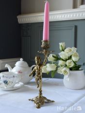 英国アンティークのシルバープレートの燭台、5本用の豪華なキャンドル