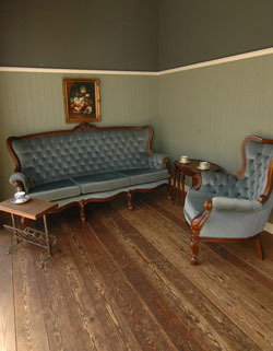 1940年代のアンティーク チェア(1Pソファ)(j-446-c)｜アンティーク