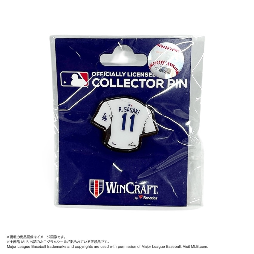 MLB公式】25 ドジャース 佐々木朗希 ピンバッジ（ユニフォーム