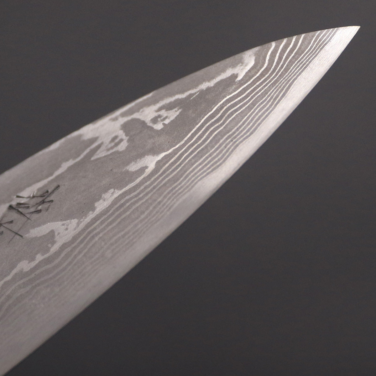 北岡英雄 墨流し 青紙鋼 出刃 包丁 4.5寸 紫檀八角柄 – HAGAKURE