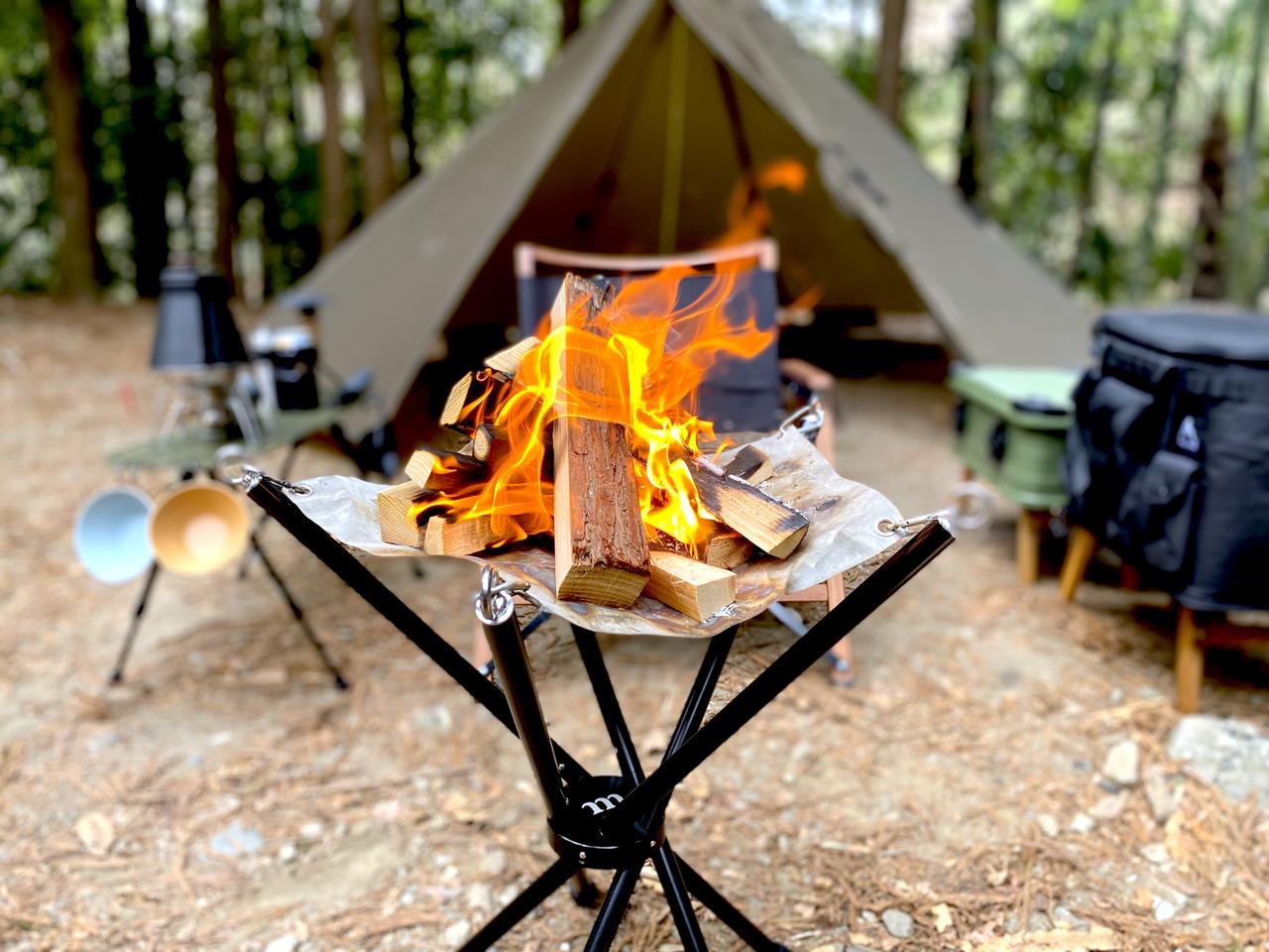 地上50cmの高さが魅力！muraco焚き火台『STAR TORCH FIFTY』の凄さを