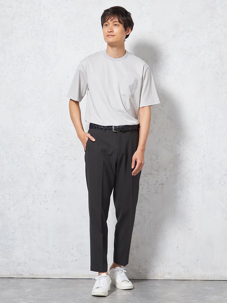 C．グレー 【CLEAR EFFECT-クリアエフェクト-】パンツ ノータック