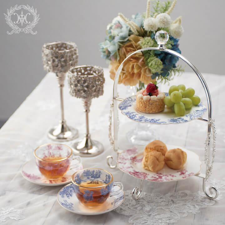 ギフトSET/トワルドジュイ/ボルドー アフタヌーンティー食器セット