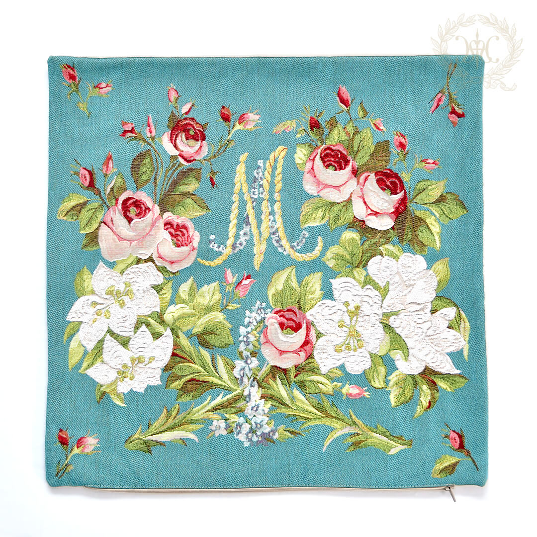 ARTdeLYSゴブラン織クッションカバー/マリーグリーン50x50cm｜輸入