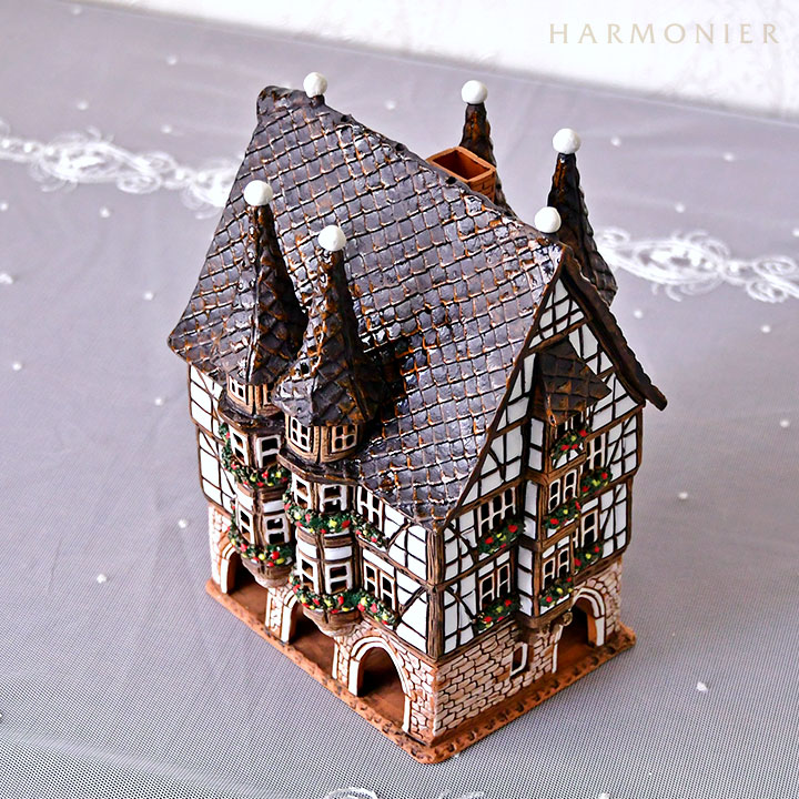 リトアニア製キャンドルハウス/アルスフェルト市庁舎｜クリスマス雑貨