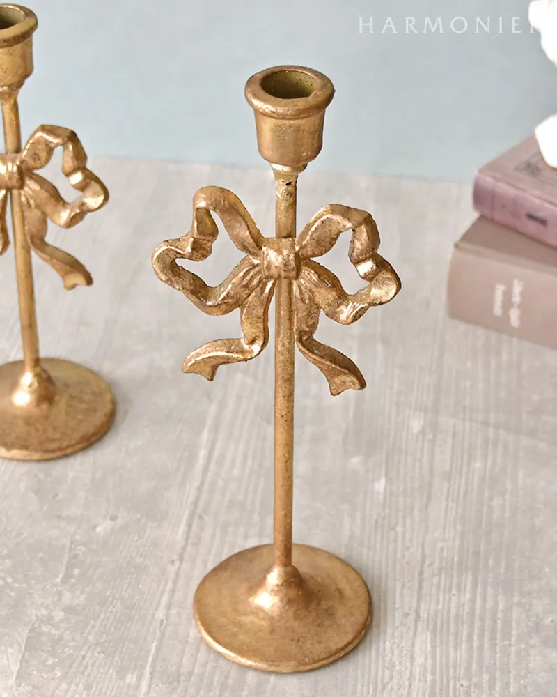 アイアンリボンキャンドルホルダー2コセット｜輸入雑貨の通販 | 輸入