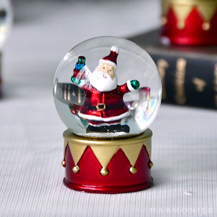 ミニスノードーム/ドラム（サンタ/スノーマン/ツリー）｜クリスマス