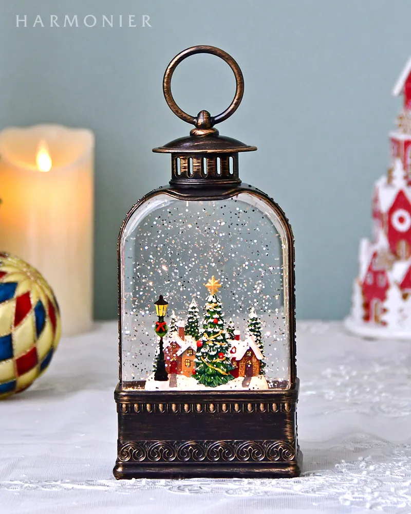 リキッドLEDヘキサゴンランタン/ツリー※電池/USB仕様｜クリスマス雑貨