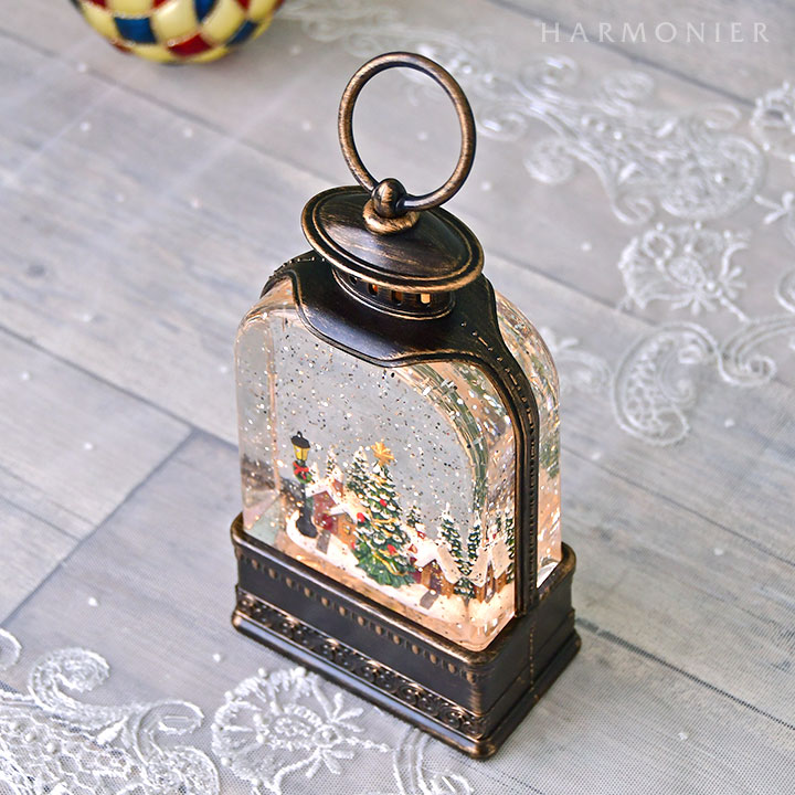 リキッドLEDオルゴールランタン/ヴィレッジ｜クリスマス雑貨の通販