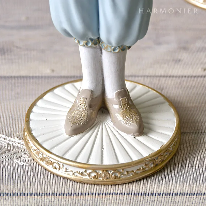 プリンス＆プリンセスラビットオブジェ(ブルー/ピンク)｜輸入雑貨の