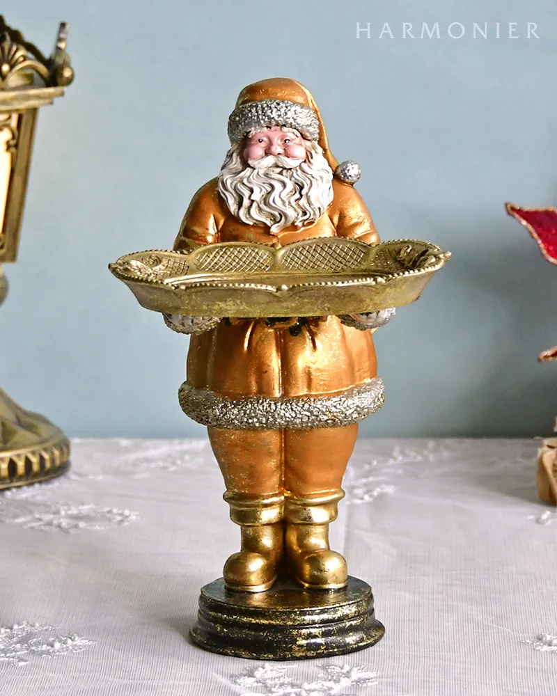 エレガンスサンタトレイオブジェ｜クリスマス雑貨の通販 ハルモニア
