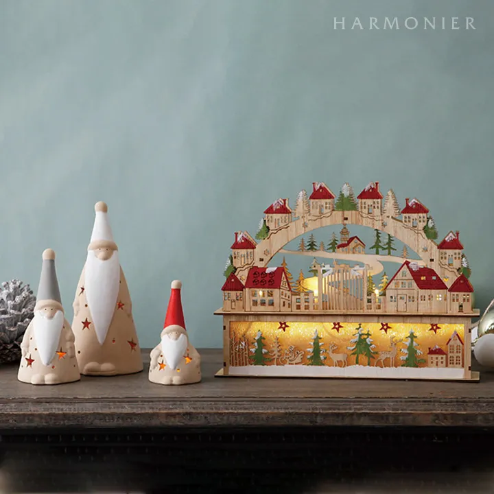 ポッテリーサンタオブジェ/ナチュラル（S/M/L）｜クリスマス雑貨の通販