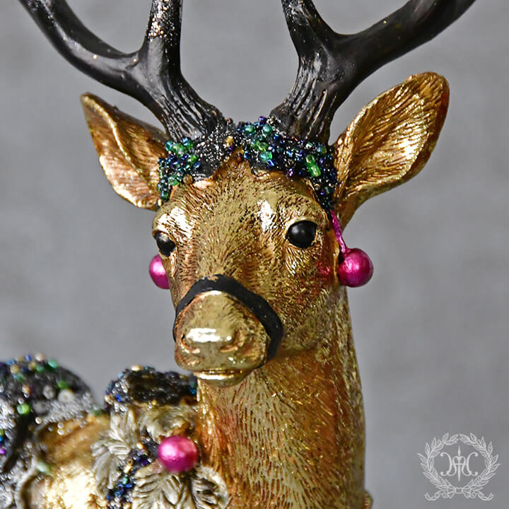 ゴールドトナカイオブジェ/スタンディング｜クリスマス雑貨の通販