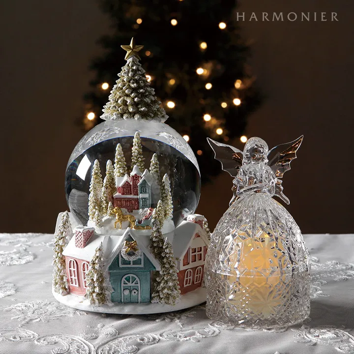 スノードームオルゴール/ツリートップパステル｜クリスマス雑貨の通販