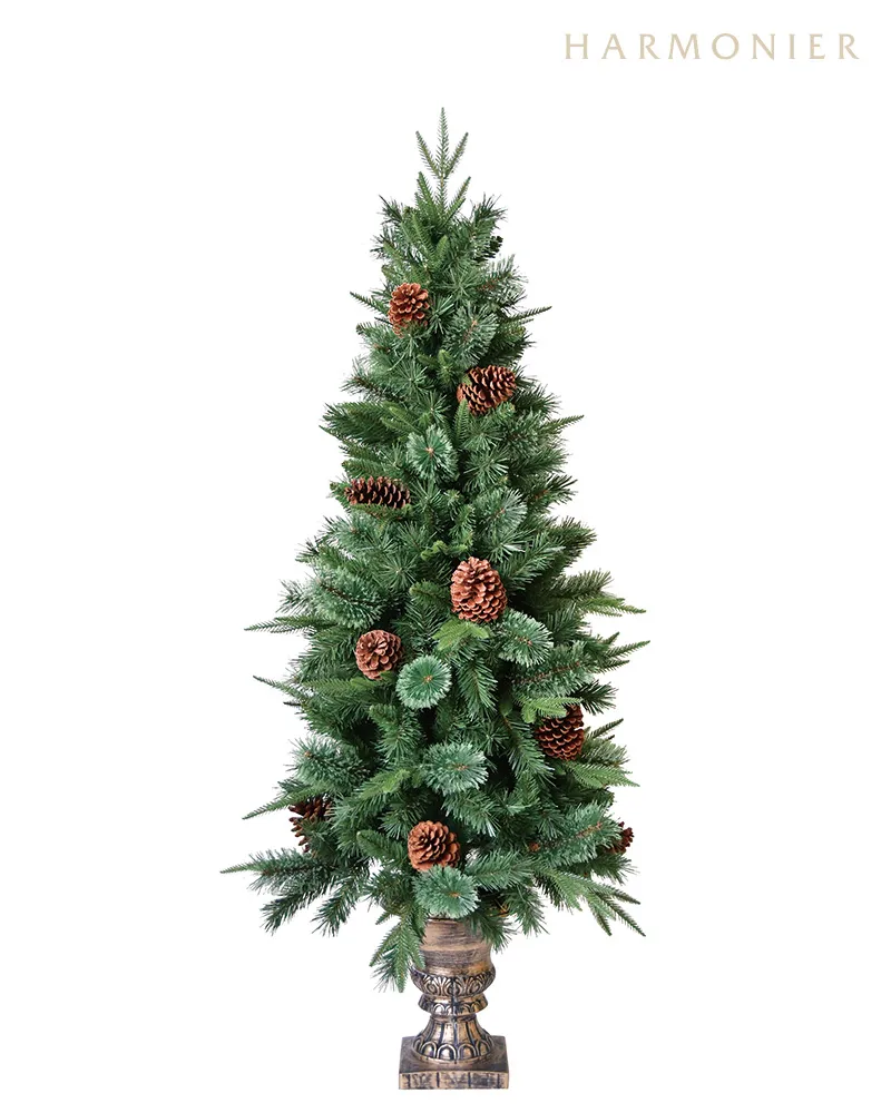スリムパインポットクリスマスツリー150cm｜クリスマス雑貨の通販