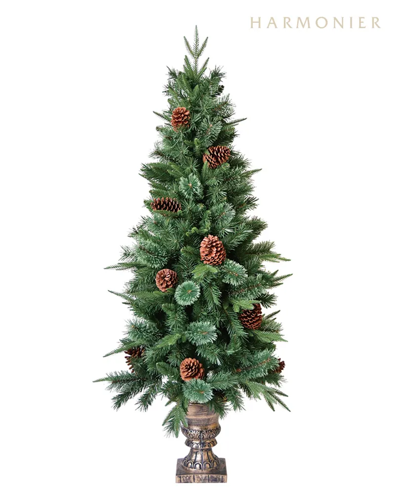 スリムパインポットクリスマスツリー150cm｜クリスマス雑貨の通販