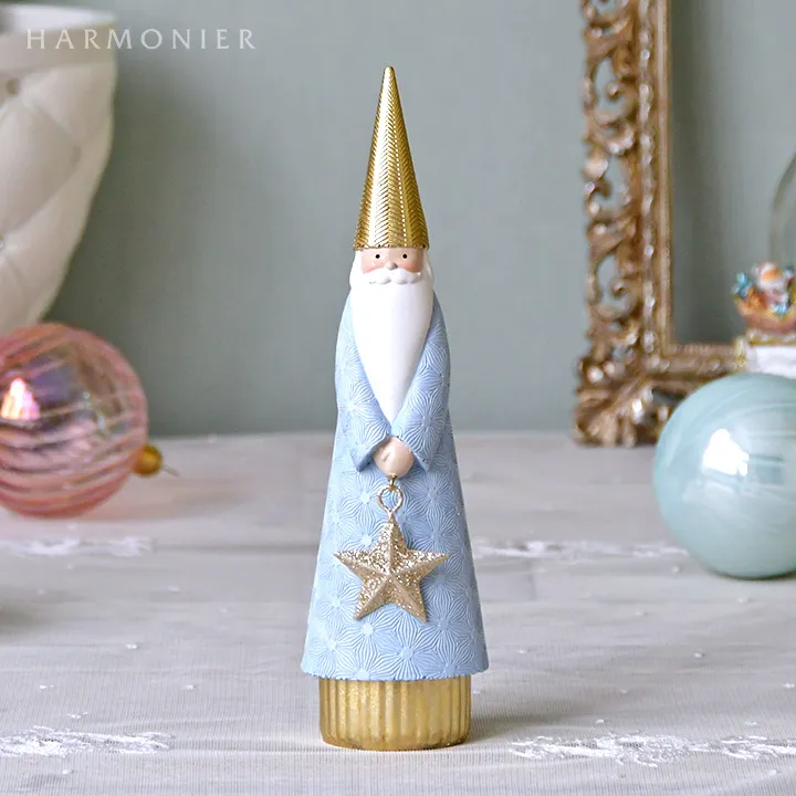 ウインターブルーサンタオブジェ｜クリスマス雑貨の通販 ハルモニア