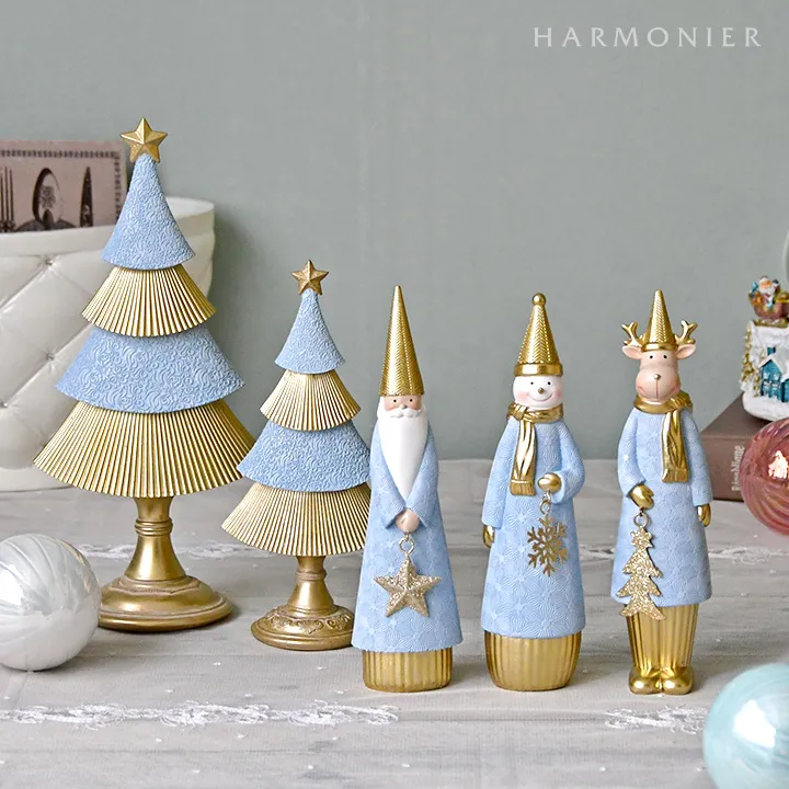 ウインターブルーサンタオブジェ｜クリスマス雑貨の通販 ハルモニア