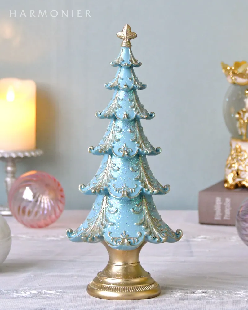 ヴィンテージツリーオブジェ/ブルー30cm｜クリスマス雑貨の通販