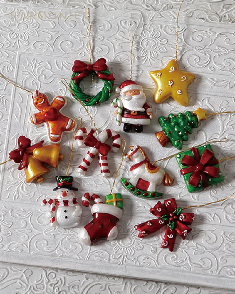 ミニオーナメントセット/メタリックモチーフ12コ入り｜クリスマス雑貨