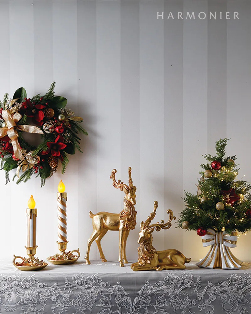 LEDキャンドルオブジェ/ストライプ｜クリスマス雑貨の通販 ハルモニア