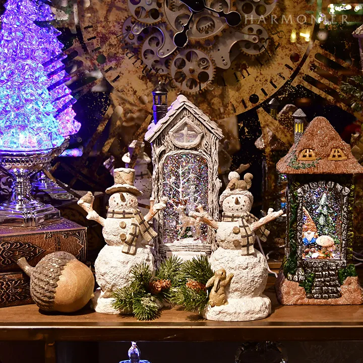 リキッドLEDランタン/エルフハウス※電池/USB仕様｜クリスマス雑貨の