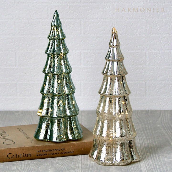 Web Store限定|LEDアンティークシルバーツリーL 27cm｜クリスマス雑貨