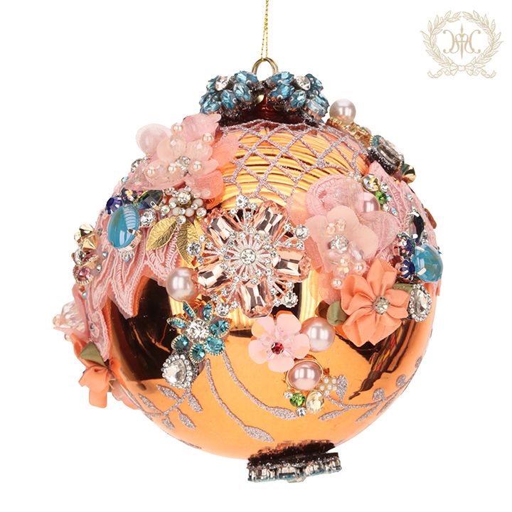 MRジュエルガラスオーナメント/ボール/シャイニーコパー｜輸入雑貨の