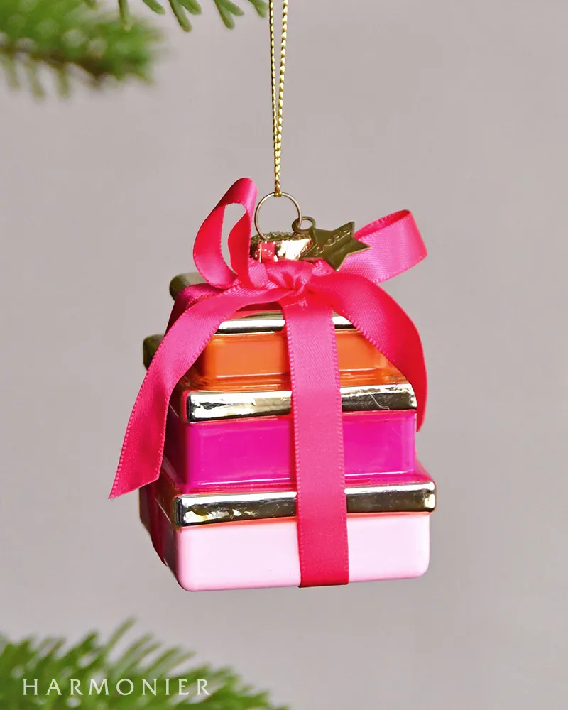 ギフトボックスオーナメント/ピンク｜クリスマス雑貨の通販 ハルモニア