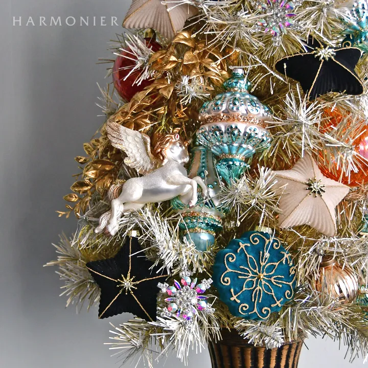 グラスフィニアルオーナメント/ブルー（ショート/ロング）｜クリスマス