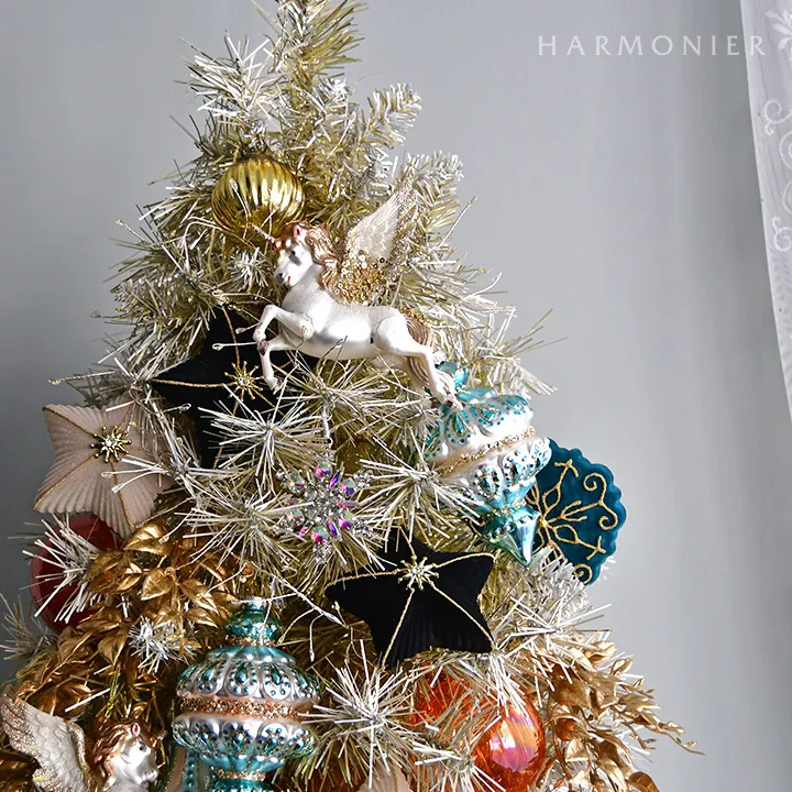 ミニガラスボールオーナメント5.5cm/ゴールドミックス2コセット