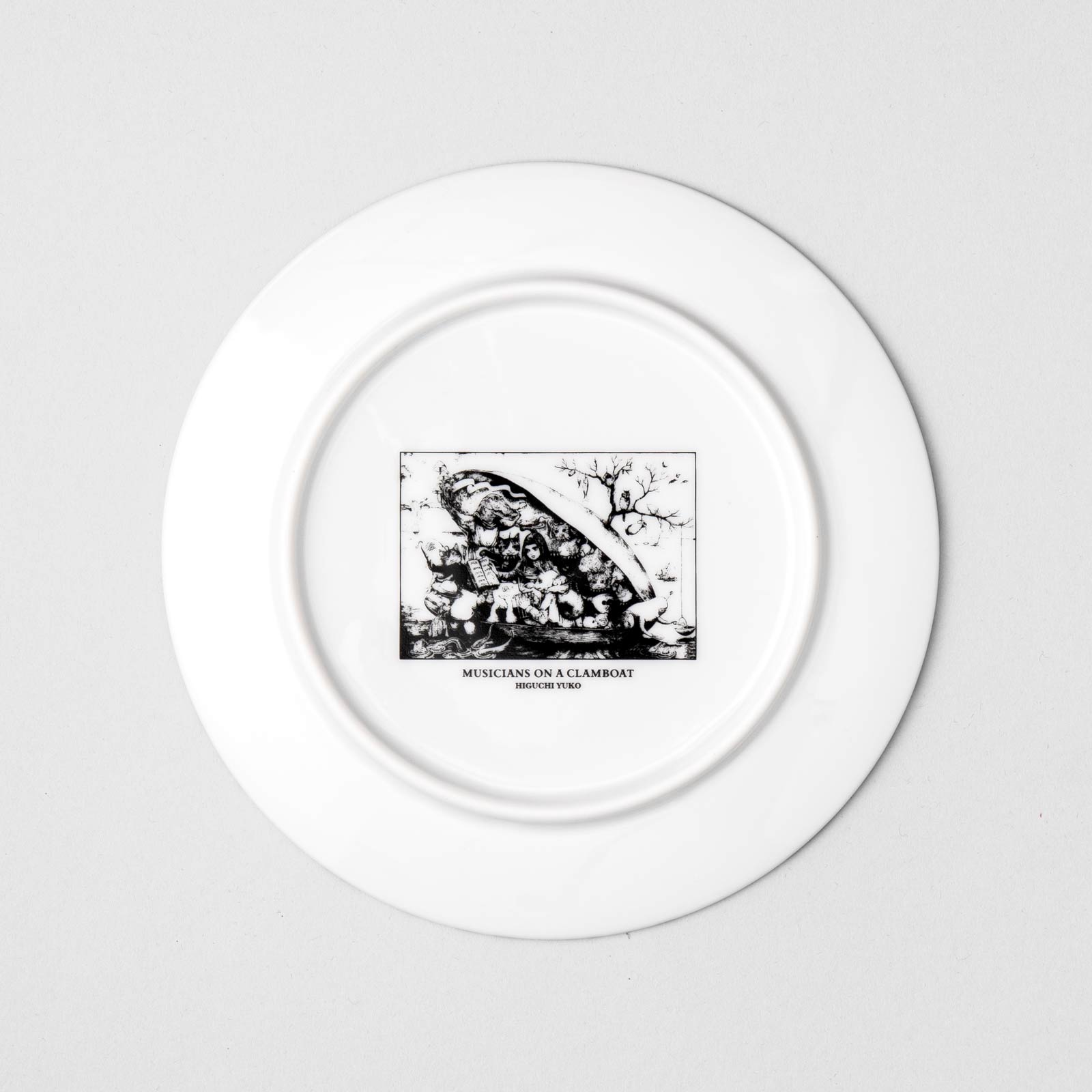 No,12 17cm丸皿5枚セット BABEL蛤の船にのる音楽家 – ボリス雑貨店