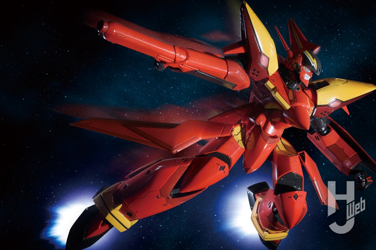 PLAMAX「VF-19 改 ファイヤーバルキリー（熱気バサラ機）」を光沢塗装