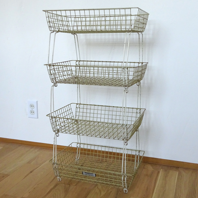 アンティーク イギリス BEANSTALK ワイヤーラック | アンティーク