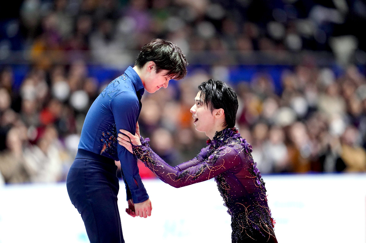 羽生結弦、直接対決で宇野に初めて敗れ「心から昌磨がやっと全日本王者