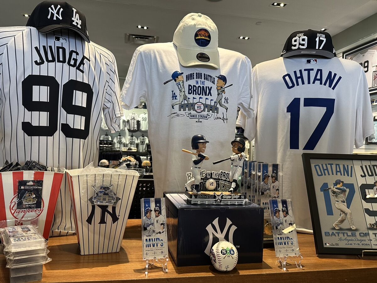 大谷翔平＆ジャッジのコラボグッズが第2戦前で完売…大谷が右打ちの誤