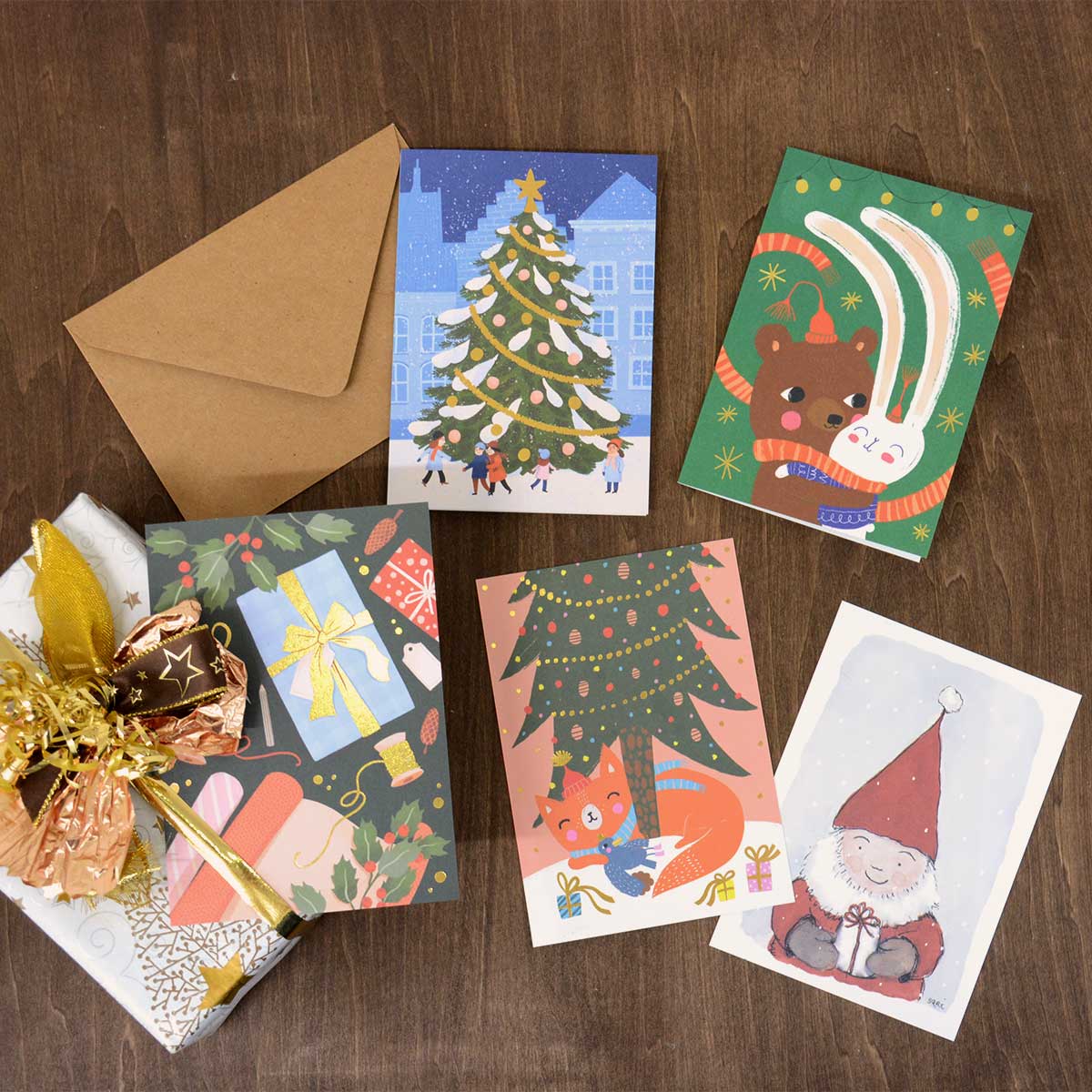 Putinki プティンキ クリスマスポストカード ( Mira Mallius